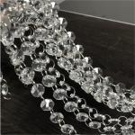 Clear K9 Crystal Chandelier Prism Lamp Octagon Bead Chain Christmas Wedding