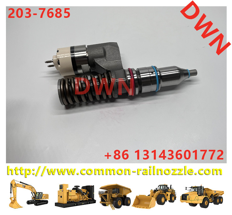 Diesel Engine Fuel Injector Excavator Accessories Diesel Motor Parts 2037685 203-7685 for 16H C-10 C-12 CPT372