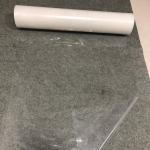 Transparent PE Plastic Protective Film For Painting Work 60 Micron 24 Inches X