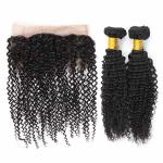 Authentic 360 Lace Frontal Closure / Human Hair Lace Top Closure Kinky Curl