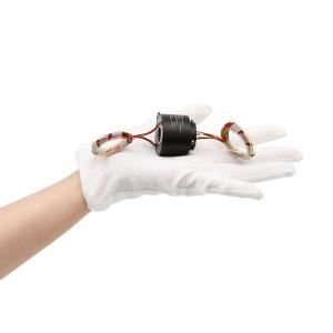 China 240VAC IP50 Electrical Rotary Joint Through Bore Slip Rings 6*2A on sale
