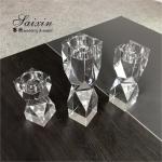 Brilliant Cut Wedding Votive Candle Holders Tealight Crystal Candelabra Wedding