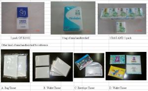 Wholesale White Dinner Napkins Pocket Tissue Packs of Virgin Wood Pulp 13.5gsm from china suppliers