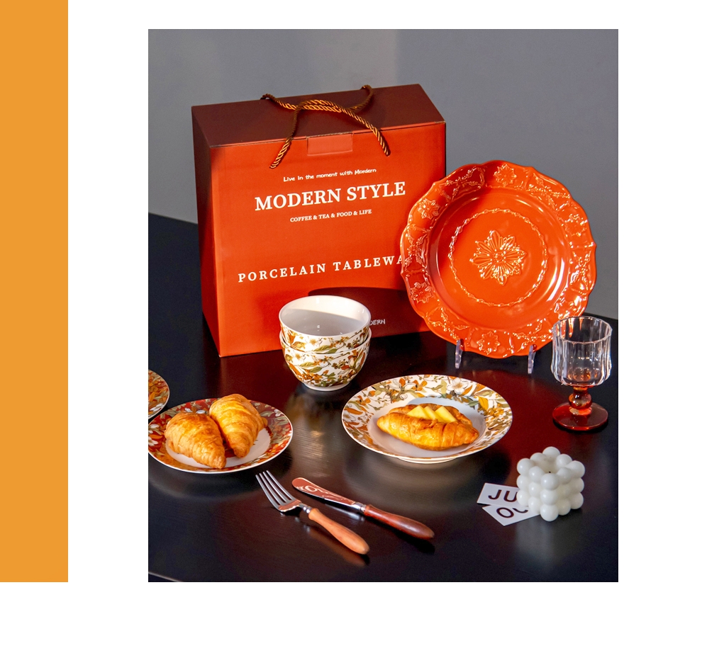 Turkish Style Porcelain Dinnerware Sets With Under Glazed Technique And Floral Design