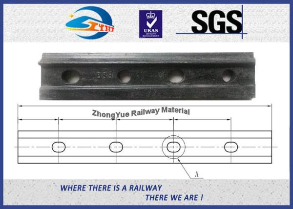 4 Holes Railroad Joint Bar Railway Fish Plate For GB 38kg 43kg Rail TB/T 2345