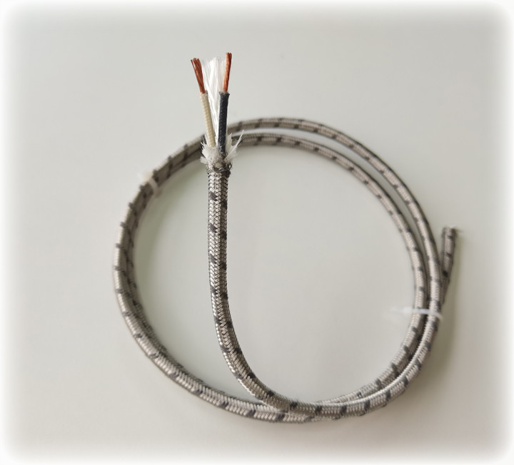 SS304 Sheath Type T Thermocouple Cable Fiberglass Insulated DC 500V