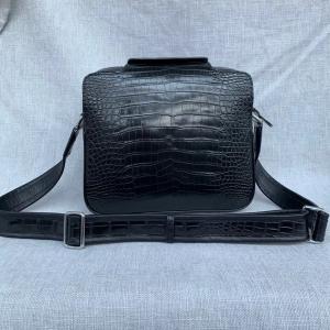 Wholesale Exotic Real Alligator Skin Men Single Shoulder Bag Authentic Real Crocodile Leather Satchels Purse Male Messenger Bag from china suppliers
