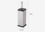 Upgraded Square Toilet Brush Set 304 chrome stainless steel brush head holders