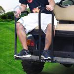 Universal U Shape Golf Cart Rear Seat Safety Grab Bar Black Color 30x11.8x1