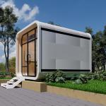 Air Vents Galvanized Steel Capsule Cabin House With 6mm+12A+6mm Hollow Glass