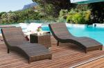 Leisure Aluminium PE Rattan Chaise Lounge chairs Outdoor Garden patio beach