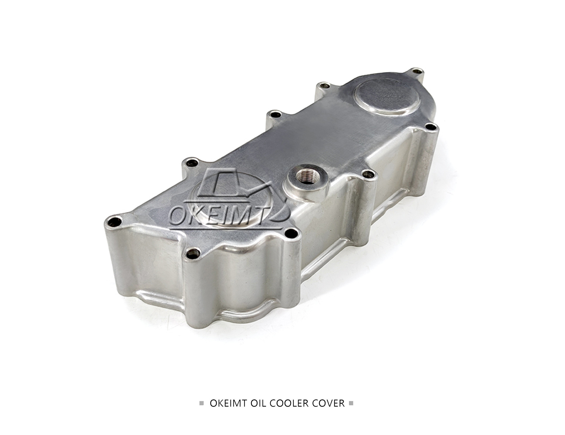 D2366 Engine Oil Cooler Cover Aluminum Die Casting Excavator Spare Parts
