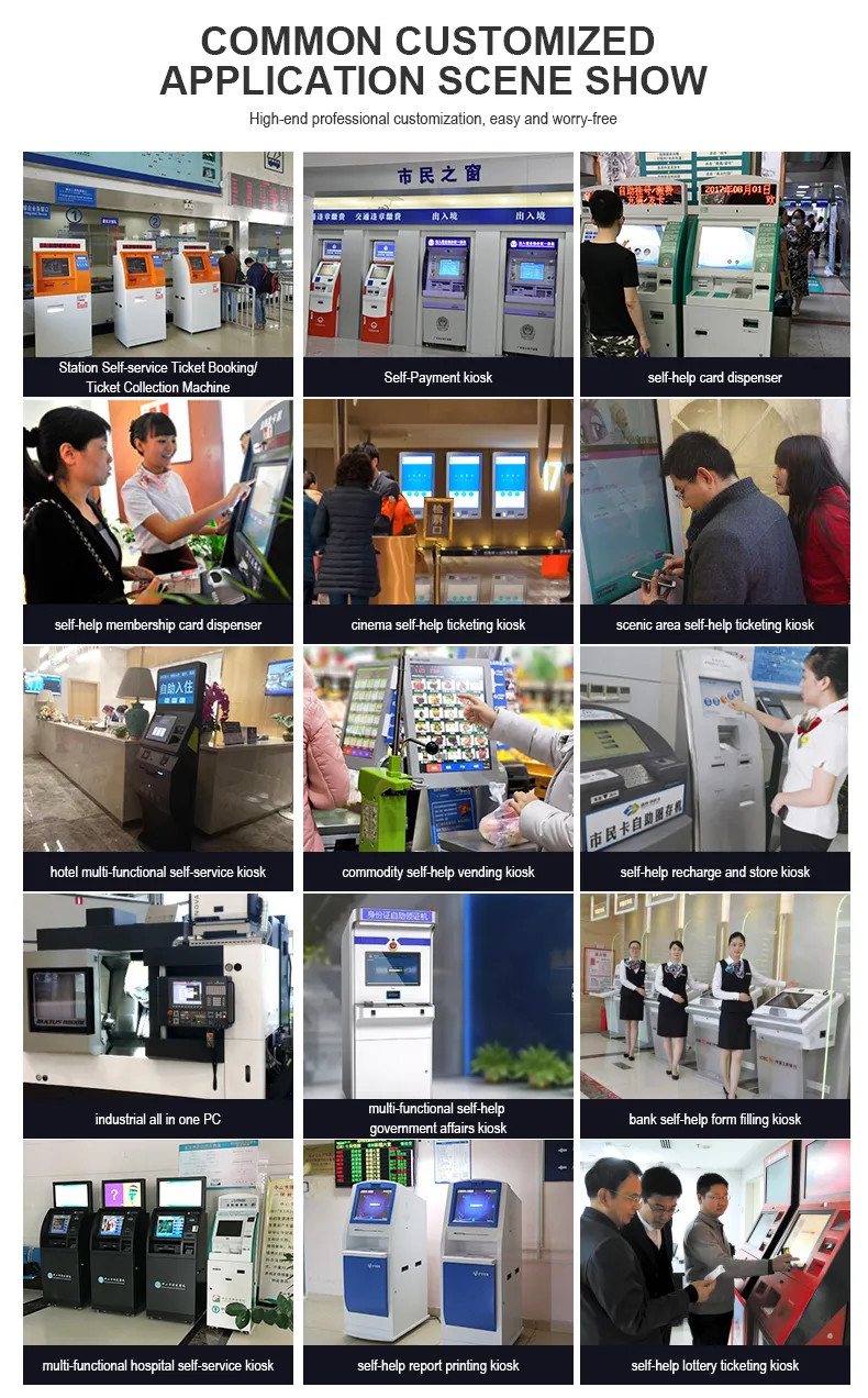 Government Service Terminal Bill Acceptor Ticket Self Service Kiosk