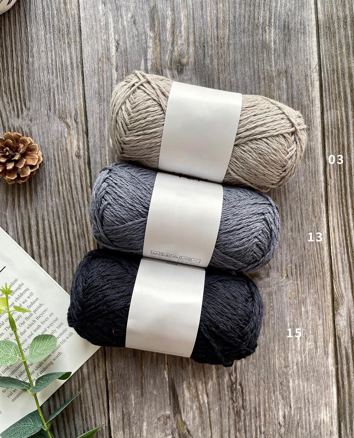Multifunctional Cotton And Bamboo Blend Yarn Recyclable Lightweight
