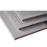 High Absorption Perforated Wood Acoustic Panels Wood Fiber Acoustic Board