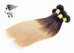 8A Silky Straight Long Ombre Human Hair Extensions with Black Brown Blonde 3