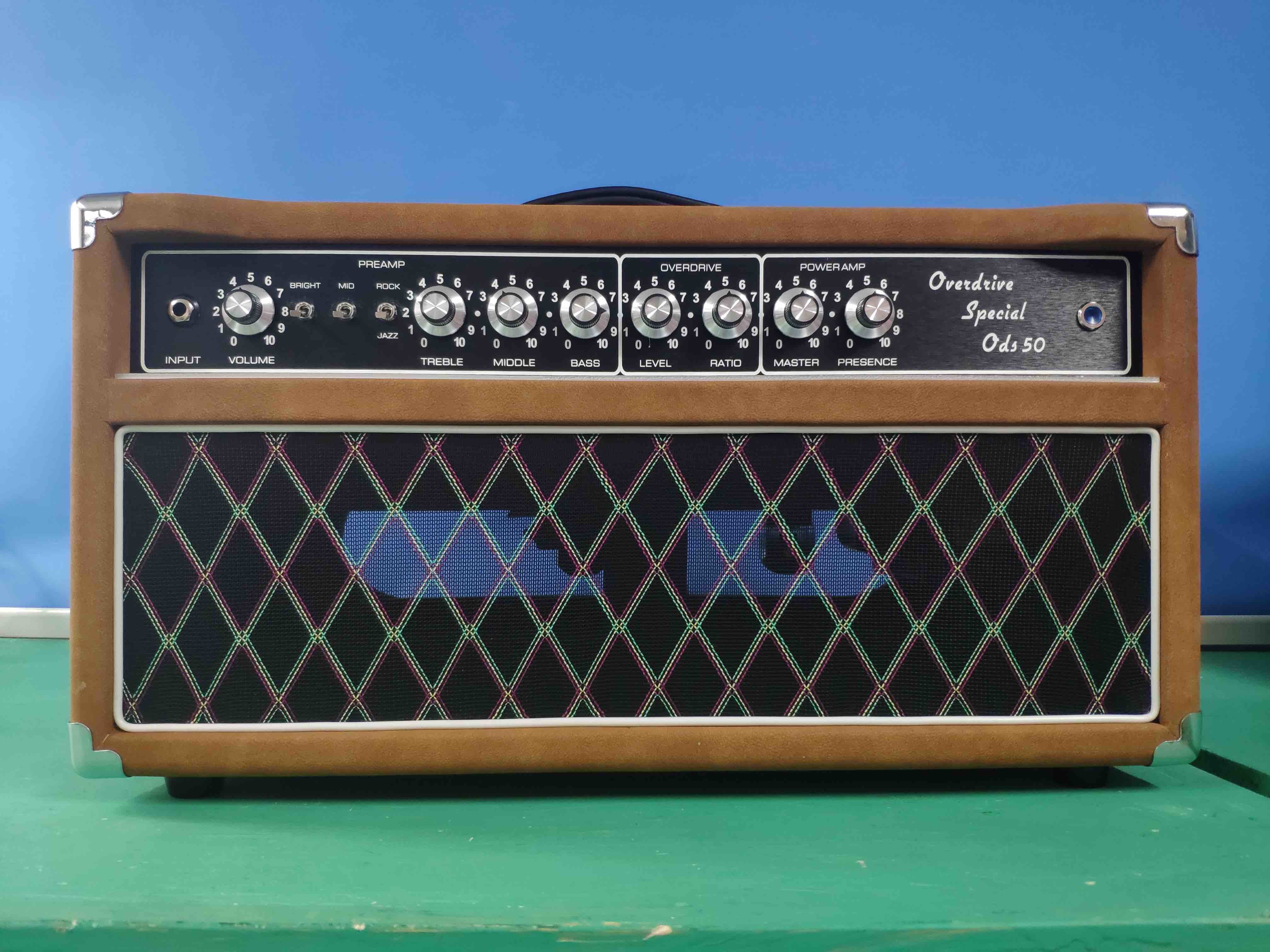 2021 NEW Custom Grand Overdrive Special Guitar Amplifier Head 50W with Loop Brown Tolex JJ Tubes Dumble Style