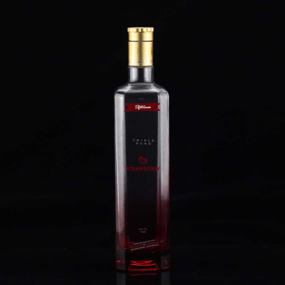 Engraved Surface 750ml Glass Bottle for Industrial and Glass Collar in Mexico Tequila