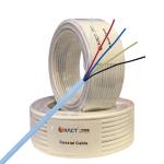 Fiber Optic Cable 2x0.22 2x0.50 Stranded Conductors Shielded Alarm Cable for