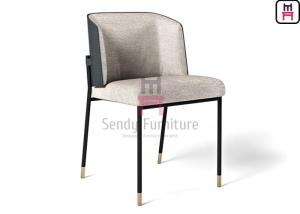 Wholesale Tubular Metal Restaurant Chairs H78cm ODM Upholstered Armless Dining Chair from china suppliers