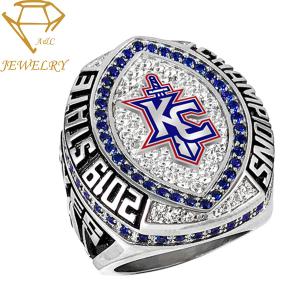 Wholesale 18k 24k gold plating Custom Championship Ring For Men Football Sport from china suppliers