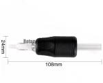 Diameter 1”Disposable Tattoo Tubes Black Grip Clear Tips For Tattoo Machine