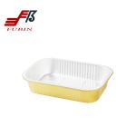 580ml Golden Colored Aluminum Foil Pans With Sealing Lid