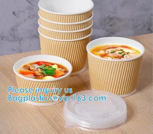 Eco Friendly, Oil Resistant, Salad Soup Rice Noodles Bowl, Bamboo Pulp,