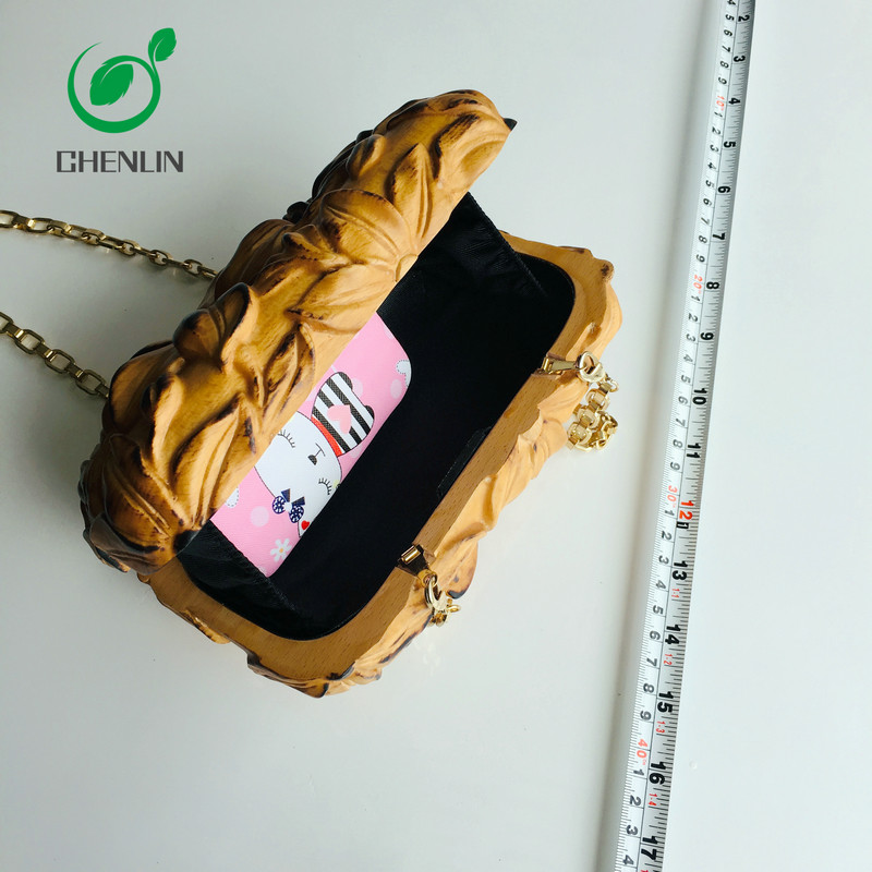 Personalised Wooden Clutch Bag Crossbody Handbag Carefully Crafted