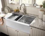 Stainless Steel 18 gauge countertop satin polish SS304 silver clor Handmade