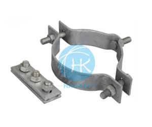 Wholesale Hot Dip Galvanized Steel Hardware Pole Clamp Overhead Hoop Pole Fastening Clamp from china suppliers