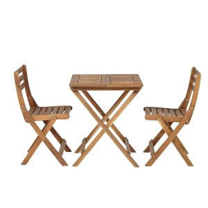Wholesale ISO 9001 Garden Outdoor Wood Bistro Table And Chairs Set from china suppliers