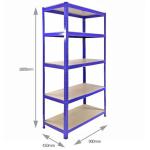 5 Tier Industrial Racks Steel Shelving Warehouse Shelves Storage Racks Shelving