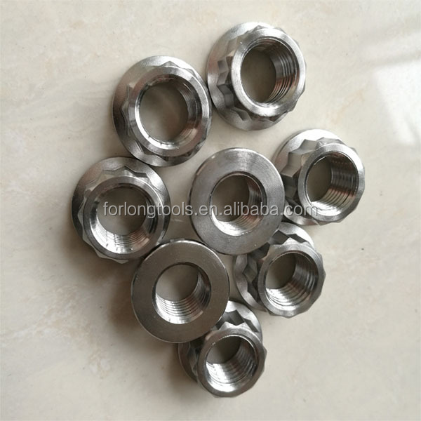 Effortless Installation DIN Standard 7/16 Inch UNF 20 Thread 12 Point Titanium Nuts for Heavy Duty Equipment