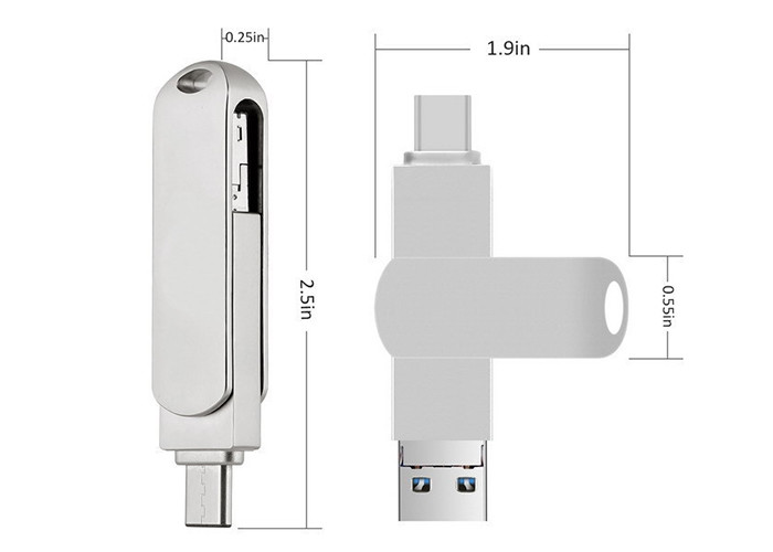 Easy Carry Usb Type C Thumb Drive Novel Appearance For IOS Phone