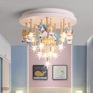 Wholesale Nnicorn Shape Led Cute Bedroom Lights For Girls Baby Room Light For Kids Room Chandelier(WH-MA-137) from china suppliers