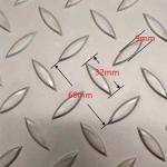 SUS304 SUS316L Stainless Steel Diamond Checkered Sheet Non Slip Embossed Plate 3