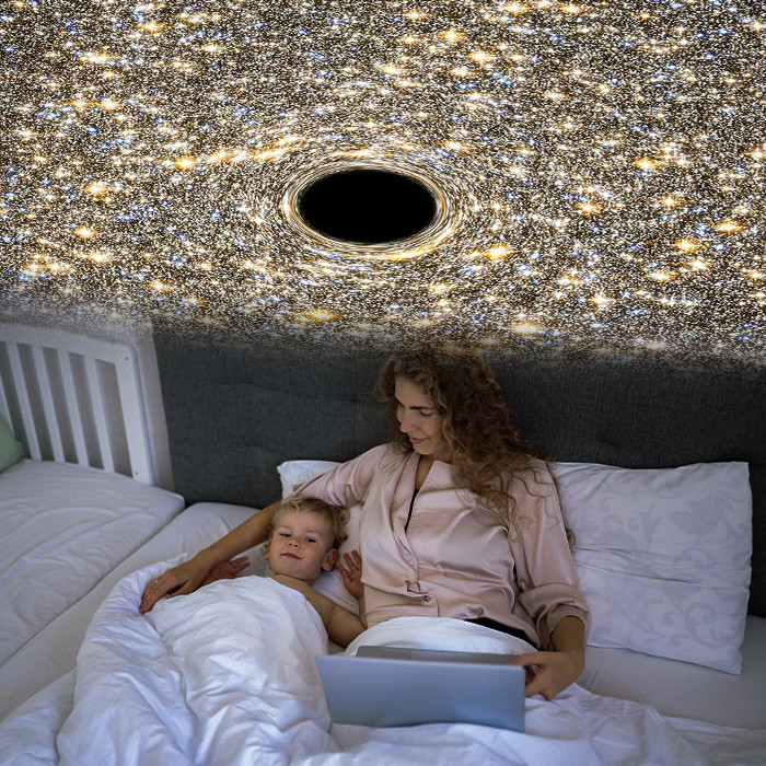Switch Button Planetarium Galaxy Projector 12 HD 4K Film Discs 360 Degree Adjustable