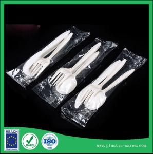 Wholesale individual package cornstarch biodegradable knife, spoon, fork set from china suppliers