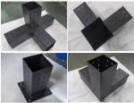 Powder Coated Heavy Duty Steel Pergola Bracket for 4x4 Wood Posts ISO9001 2008