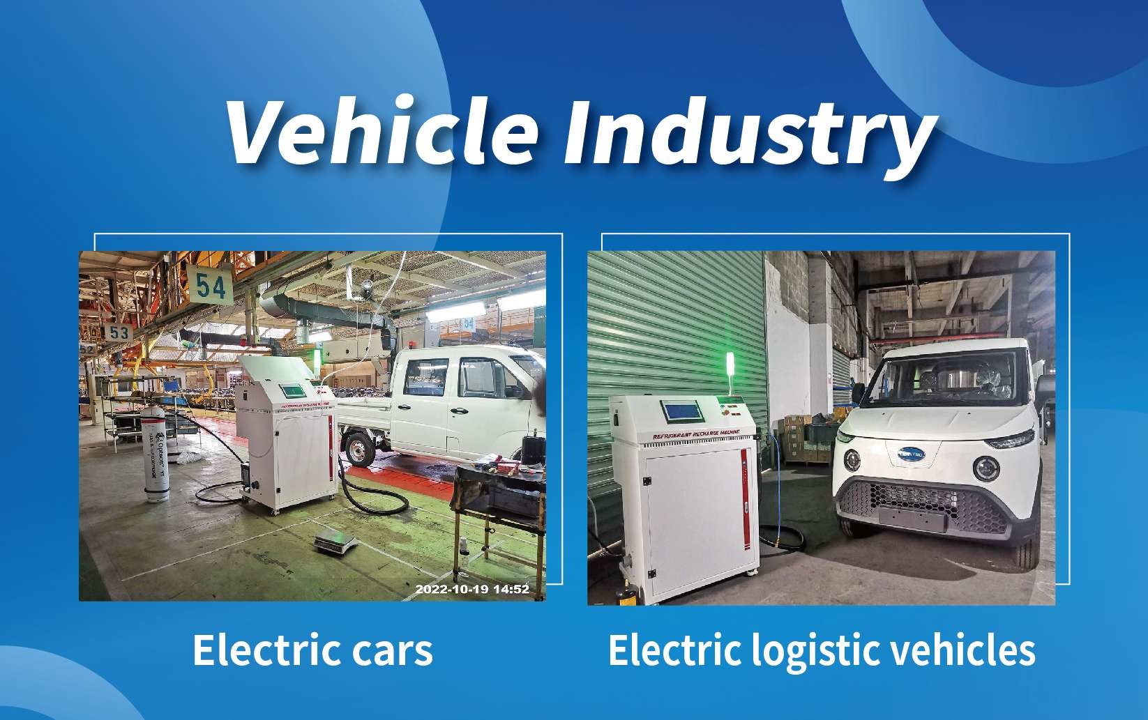 Fridges Freezers Refrigerant Charging Machine R134a R22 Automatic AC Recovery Recycling Gas Charging Machine