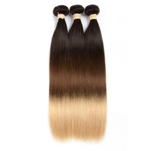 Wholesale 3 Tone Ombre Brazilian Hair Weave , Silky Straight Ombre Real Hair Extensions from china suppliers