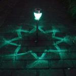 1.2V Solar Powered LED Ground Lights Acrylic Stainless Steel