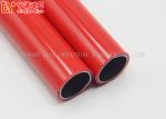 Silver Color Lean Pipe DY183 , 28MM Colorful Plastic Coated Steel Tube