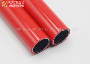 Wholesale Silver Color Lean Pipe DY183 , 28MM Colorful Plastic Coated Steel Tube from china suppliers
