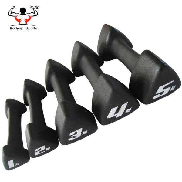 Triangle End Fitness Equipment Dumbbells Neoprene Material Comfortable