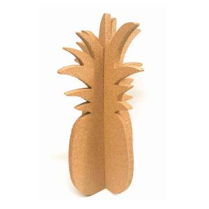 Wholesale OEM ODM Decorative Cork Boards Table Handicrafts 3D Pineapple Shape from china suppliers