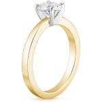 Petite Taper Solitaire Engagement Ring With 0.75 Carat Round Diamond