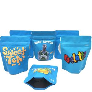 Wholesale 120g Digital Printed Stand Up Pouches OEM 3 Side Seal Flat Pouch from china suppliers