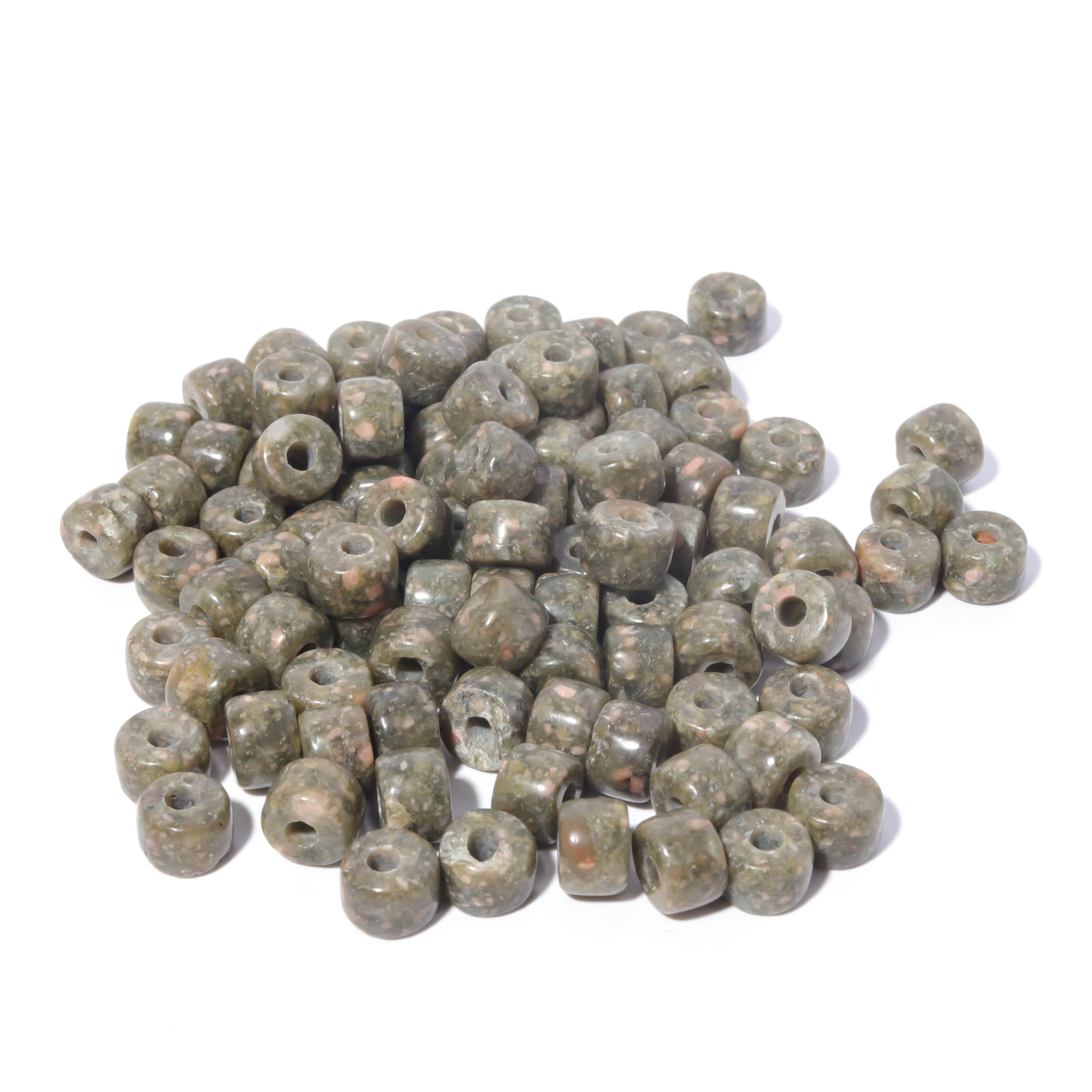 100 Colors Gemstone Forte Beads 6*8mm*2.0 Holes DIY Patterns With Rope